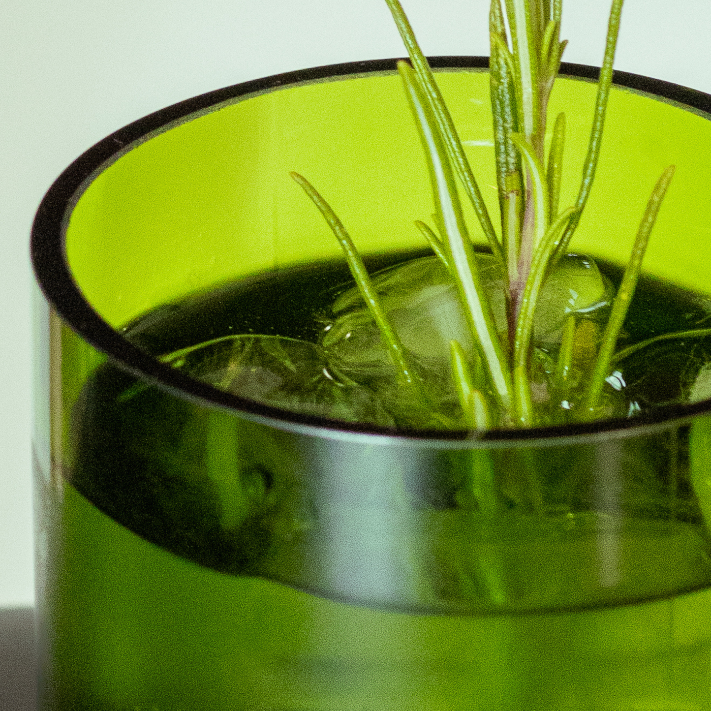 Set van twee gerecyclede wijnglazen - Groen (x2)