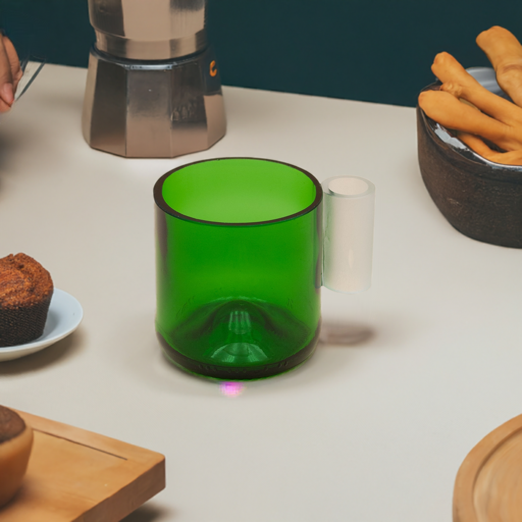 Een gerecyclede koffiekop - Groen (x1)