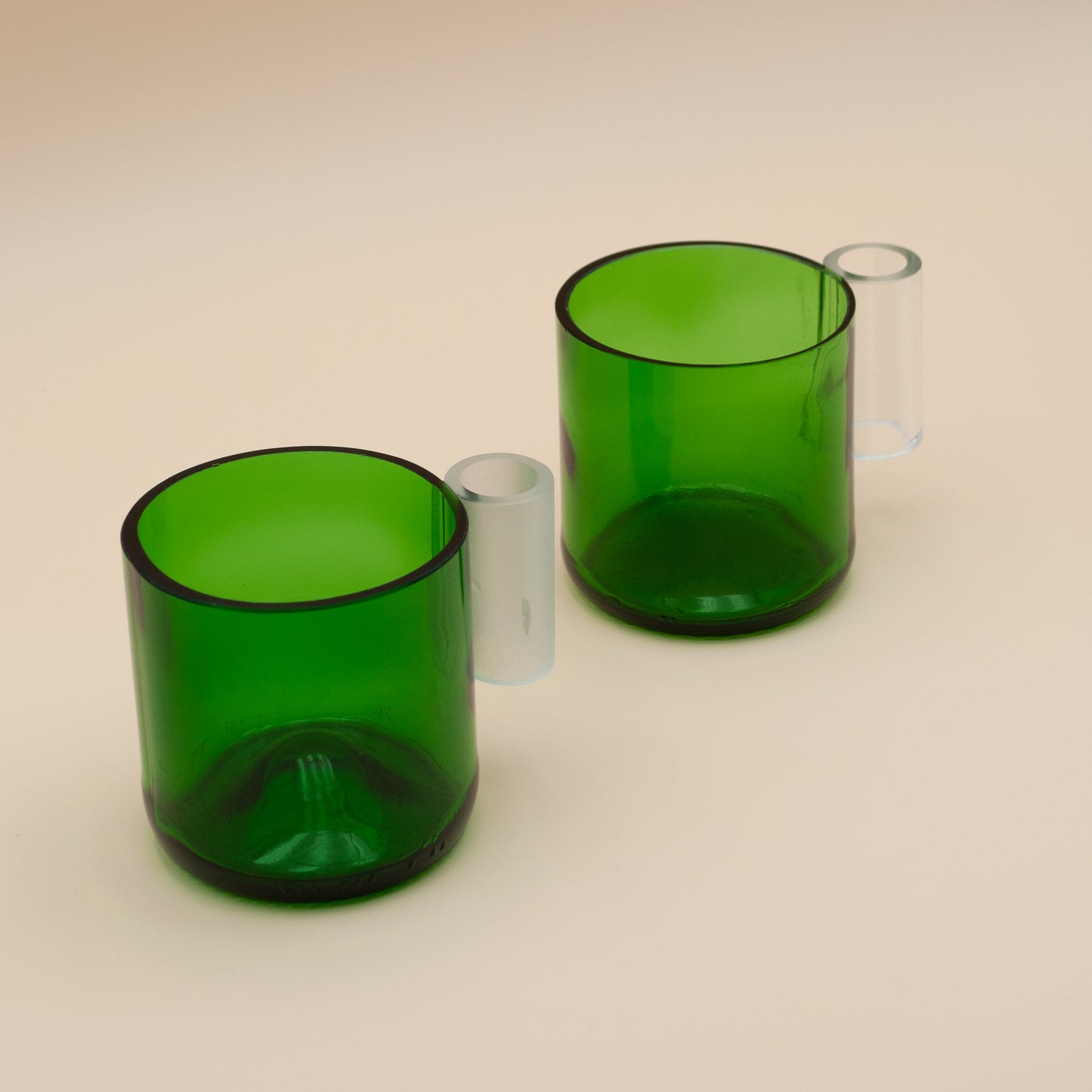 Een gerecyclede koffiekop - Groen (x1) 